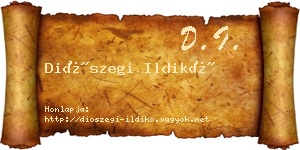 Diószegi Ildikó névjegykártya
